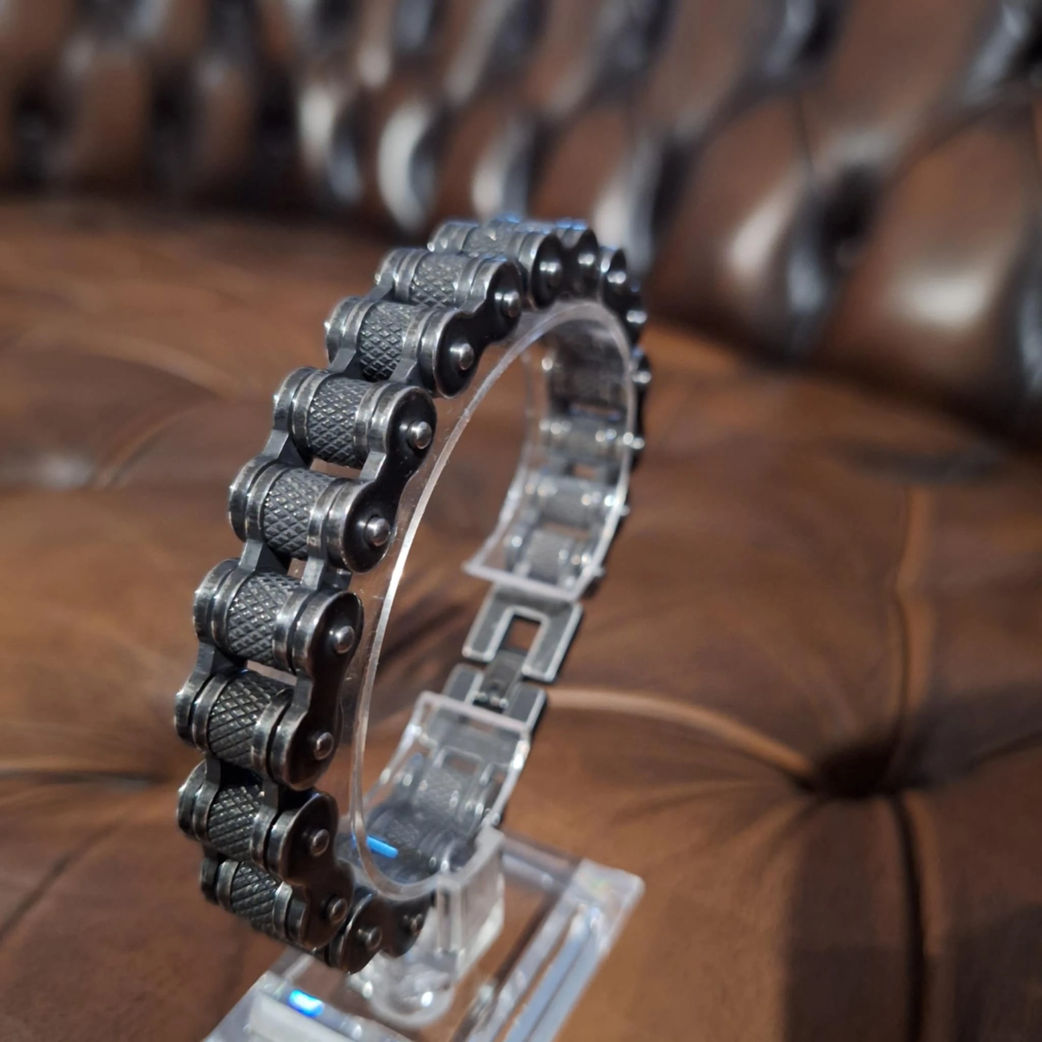 Herenarmband van hoogwaardig roestvrij staal - Premium kwaliteit - Motorkettingstijl, Biker-look, Urban – photo 19